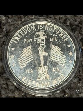 AMAC 1 oz .999 Fine Silver POW MIA Vietnam War Commemorative Round